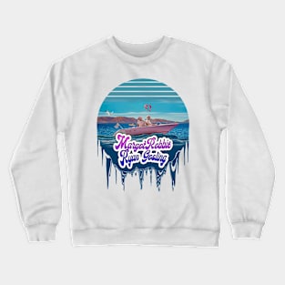 movie 2023 Margot Robbie and Ryan Gosling graphic illustration design by ironpalette Crewneck Sweatshirt